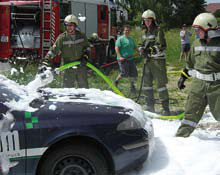 Autobrand am 11. Juni 2010